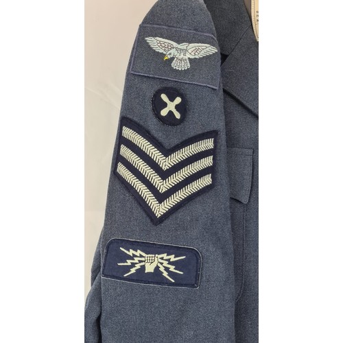 451 - Vintage Genuine RAF No.1 Jacket with Ribbons and a full set of badges Size 176/108