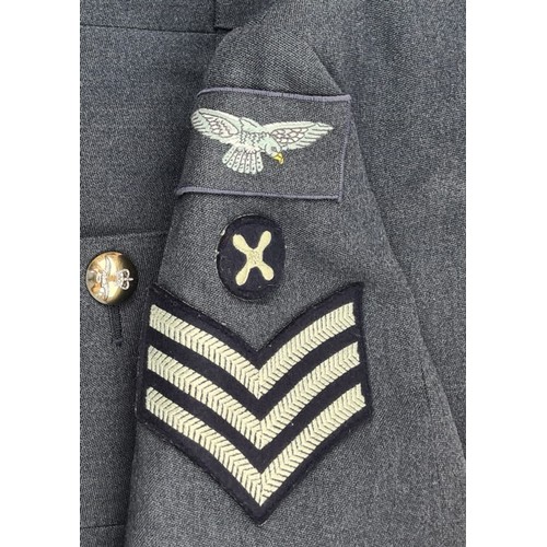 451 - Vintage Genuine RAF No.1 Jacket with Ribbons and a full set of badges Size 176/108