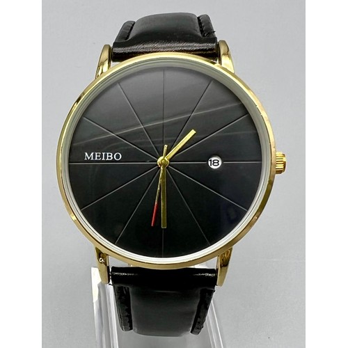 541 - Excellent Condition Ex Display Quartz Date Window Watch by Meibo