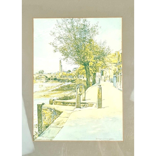 800 - A Vintage Edward C Clifford Print - Strand On The Green.
In frame - 32 x 42cm.