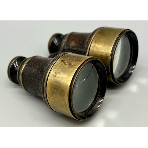 813 - WW1 British Officers Private purchase “Army & Navy” Binoculars. These are the deluxe model with pull... 