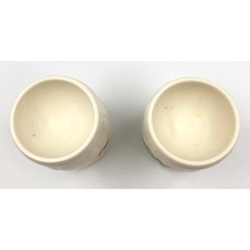 828 - A Pair of Vintage Aynsley Bone China Egg Coddlers.  7cm.