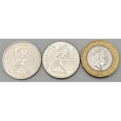 657 - A Parcel of 20 Canadian Silver 25 cents coins and 1 Canadian Silver Dollar dates from 1960/70/80/90’... 