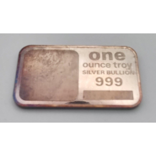 85 - Four Troy Ounce Pure Silver (.999) Bullion Bars. 126g.