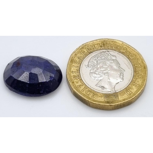 861 - 13.80 Ct Blue Sapphire, Oval Shape, IGL&I Certified.