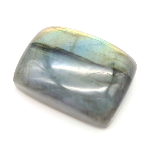 754 - 55.65 Ct Cabochon Labradorite, Square Shape, GLI Certified