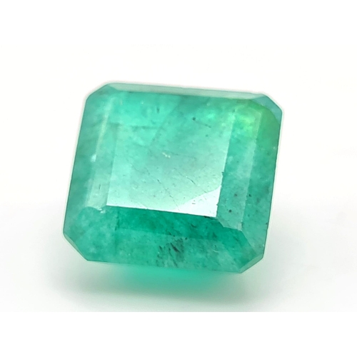 854 - 9.76 Ct Emerald, Octagonal Shape, IGL&I Certified.