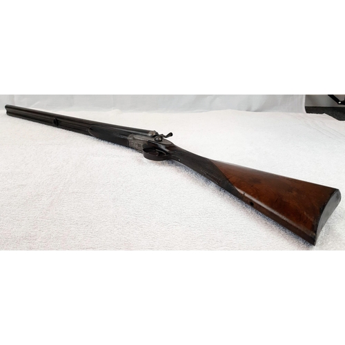 274 - A Deactivated Double Barrel 12 Bore Shotgun by Cottret of Liege. 26.75 inch barrel length. Serial No... 