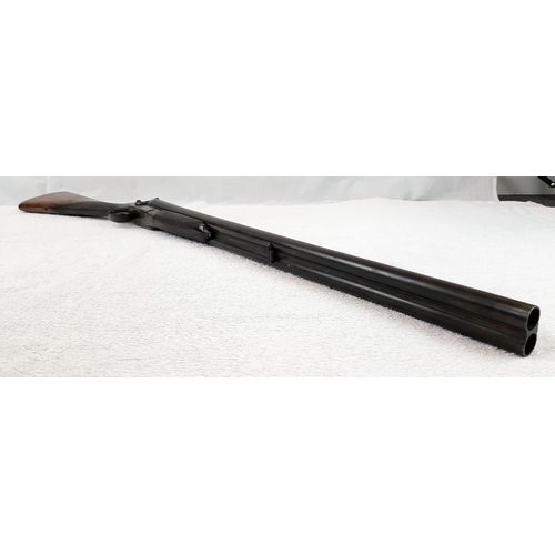 274 - A Deactivated Double Barrel 12 Bore Shotgun by Cottret of Liege. 26.75 inch barrel length. Serial No... 