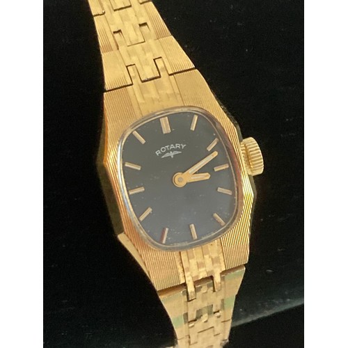 196 - Vintage 1950/60’s  ladies ROTARY bracelet wristwatch in gold tone. Manual winding. Full working orde... 