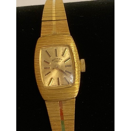 343 - 2 x ladies Vintage  1950/60’s Wristwatches in gold tone.
1 x ROTARY Square face.
1 x OROSA Circular ... 