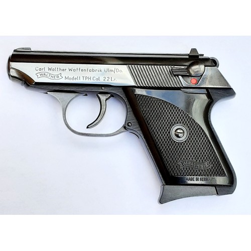 361 - A WALTHER TPH .22 SEMI-AUTOMATIC PISTOL (DEACTIVATED WITH CERTIFICATE) IN MINT CONDITION WIYH DROP O... 