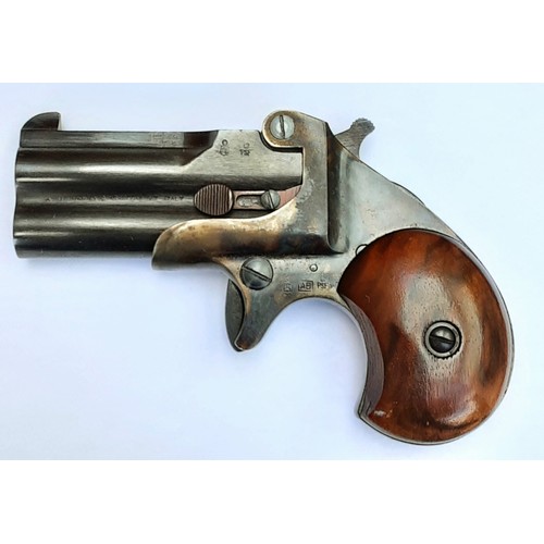 139 - A GENUINE UBERTI .357 MAGNUM MAVERIC(DEACTIVATED WITH CERTIFICATE) WIDELY KNOWN AS A DERRINGER 2 SHO... 