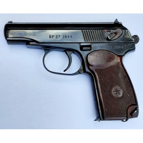 347 - A GENUINE MAKAROV 9mm SEMI-AUTOMATIC PISTOL (DEACTIVATED WITH CERTIFICATE) COMPLETELY AUTHENTIC WITH... 