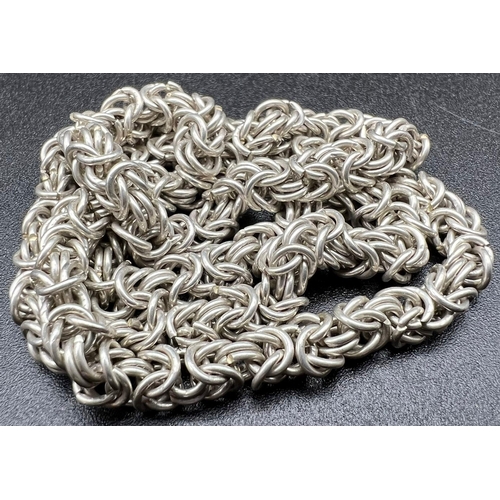 1066 - Sterling Silver thick chain, 40cm 28.5g