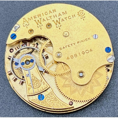 453 - A .W.W WALTHAM & CO POCKET WATCH MOVEMENT A/F