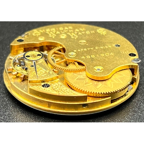 453 - A .W.W WALTHAM & CO POCKET WATCH MOVEMENT A/F