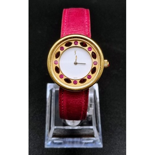 938 - An Yves Saint-Laurent and a Seiko Gold Plated Ladies Dress Watch. Both in good condition. Both quart... 