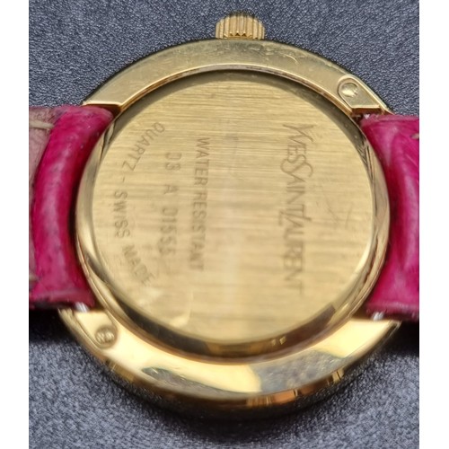 938 - An Yves Saint-Laurent and a Seiko Gold Plated Ladies Dress Watch. Both in good condition. Both quart... 