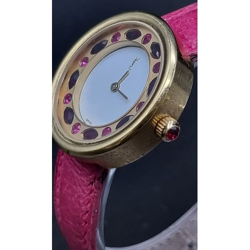 938 - An Yves Saint-Laurent and a Seiko Gold Plated Ladies Dress Watch. Both in good condition. Both quart... 