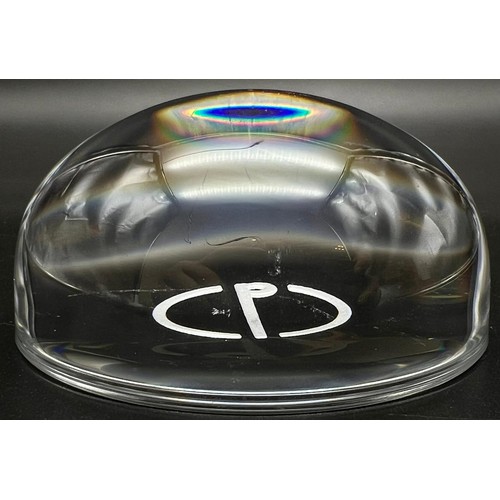 1175 - A Classy Dunhill Glass Domed Paperweight. The sort of paperweight used as a murder weapon in an epis... 