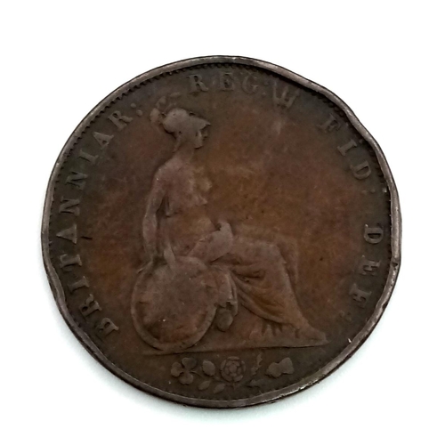 1092 - Five Queen Victoria Copper Half Penny Coins: 4 x 1853 and an 1854. Please see photos for conditions.