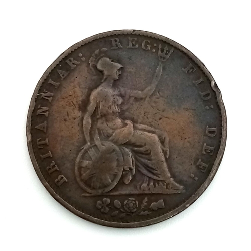 1092 - Five Queen Victoria Copper Half Penny Coins: 4 x 1853 and an 1854. Please see photos for conditions.