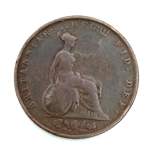 1092 - Five Queen Victoria Copper Half Penny Coins: 4 x 1853 and an 1854. Please see photos for conditions.