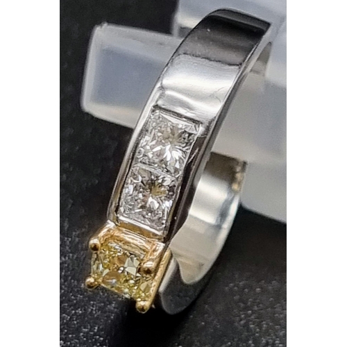 1121 - 18k Gold and Platinum GIA diamond ring
1.2ct Diamond  Size L1/2   7.2g