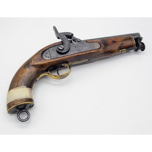 645 - A Reproduction Deactivated Copy of a 19th Century Percussion Black Powder Pistol Known as a Manstopp... 