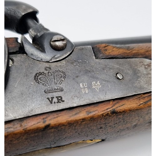 645 - A Reproduction Deactivated Copy of a 19th Century Percussion Black Powder Pistol Known as a Manstopp... 