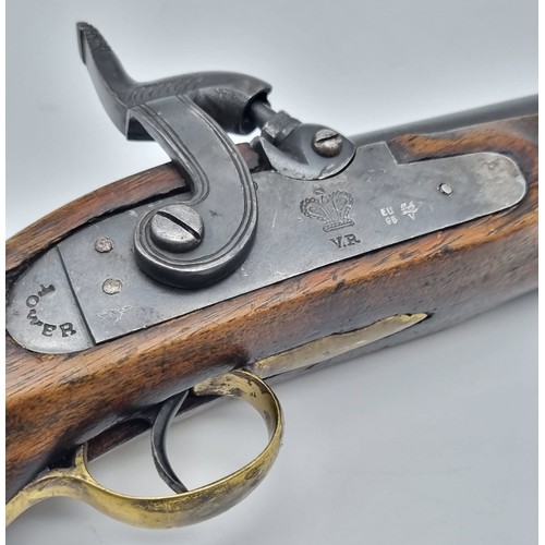 645 - A Reproduction Deactivated Copy of a 19th Century Percussion Black Powder Pistol Known as a Manstopp... 