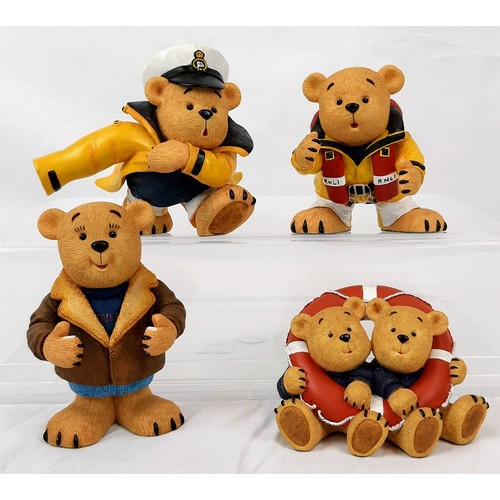 431 - Twelve Collectable Ceramic RNLI Bears. Typical size - 14cm.