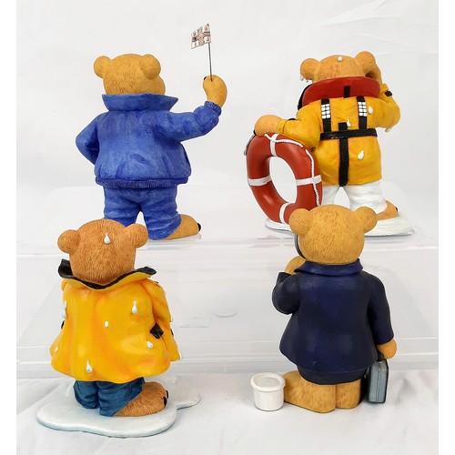 431 - Twelve Collectable Ceramic RNLI Bears. Typical size - 14cm.