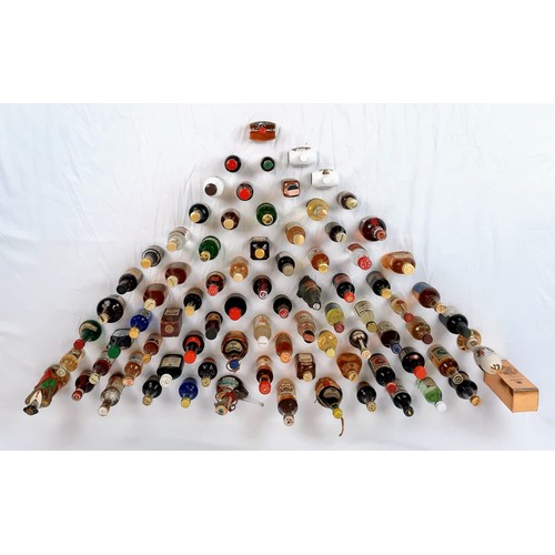 258 - A Miniature Alcohol Bottle Collectors Dream! A Kaleidoscope of alcoholic flavours in over fifty mini... 