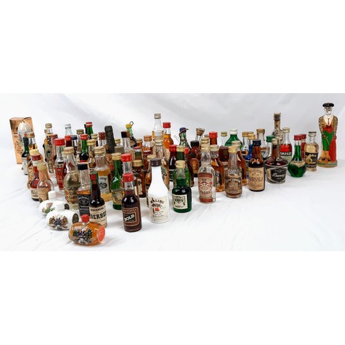 258 - A Miniature Alcohol Bottle Collectors Dream! A Kaleidoscope of alcoholic flavours in over fifty mini... 