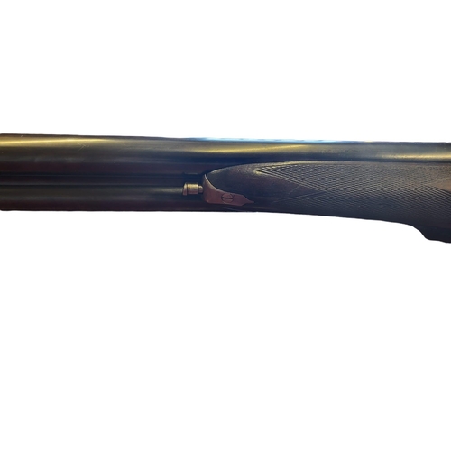 42 - 12 bore double barrel shotgun by B.Woodward & Son of 2 Palace Place London, serial no. 63745, barrel... 