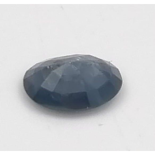 561 - Lot of 2 GLI Certified Gems. 1.220ct Natural Blue Oval Sapphire. 1.350ct Cushion Natural Orange Sapp... 