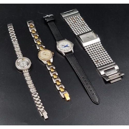 357 - Assorted lot of 4 watches including a DKNY watch.