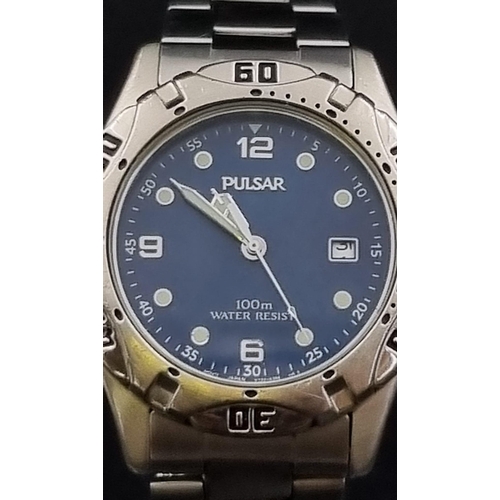 Pulsar watches 100m outlet water resistant price