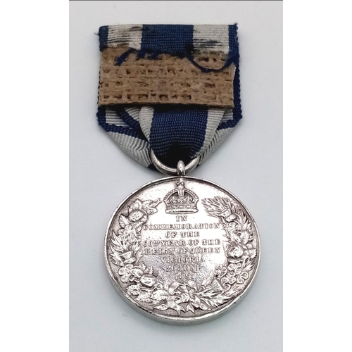 259 - Queen Victoria diamond jubilee medal 1897 - un-named as issued. Has a few edge nicks. VF