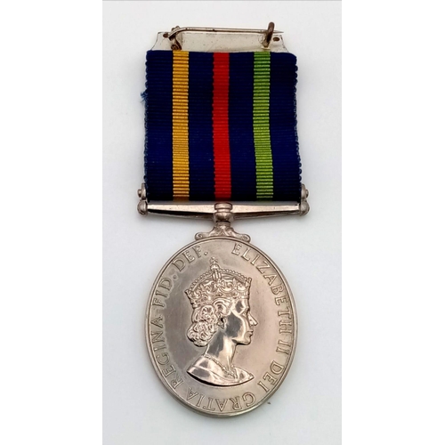 280 - Civil defence long service medal in royal mint case of issue. Un-named as issued. EF