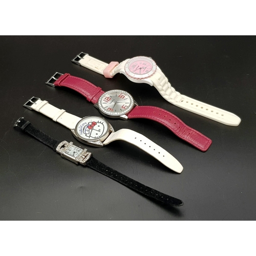 364 - Lot of 4 ladies fun watches.