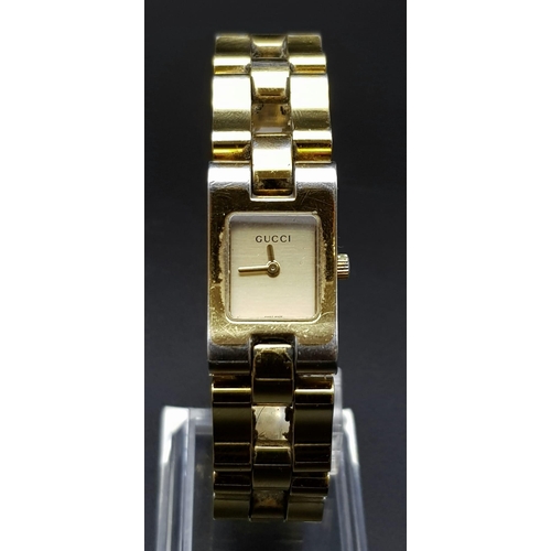 743 - GUCCI GP BRACELET WATCH 2305L IN FULL WORKING ORDER