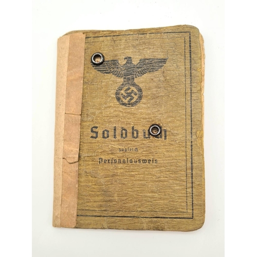 13 - WW2 German Pay Book for a Soldier who served from 1942 on the Russian front and active service until... 