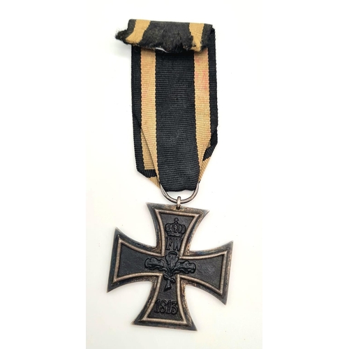 307 - WW1 Imperial German Iron Cross 2nd Class, Ring Marked “S.W” for Sy-Wagner Berlin.