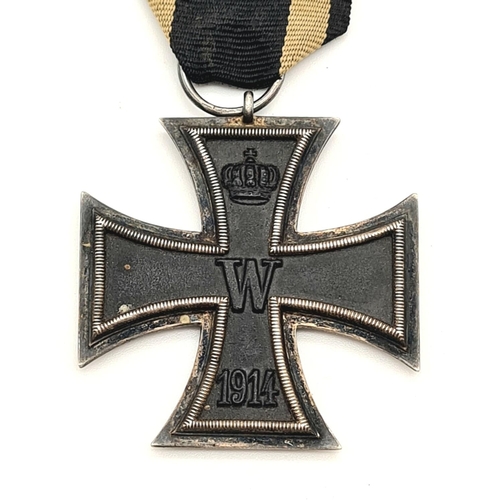 307 - WW1 Imperial German Iron Cross 2nd Class, Ring Marked “S.W” for Sy-Wagner Berlin.