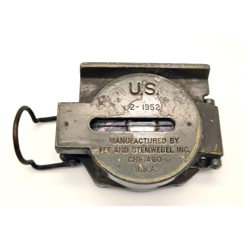 349 - Korean War Period US Army Marching Compass Dated 1952. This was actually found in a street market in... 