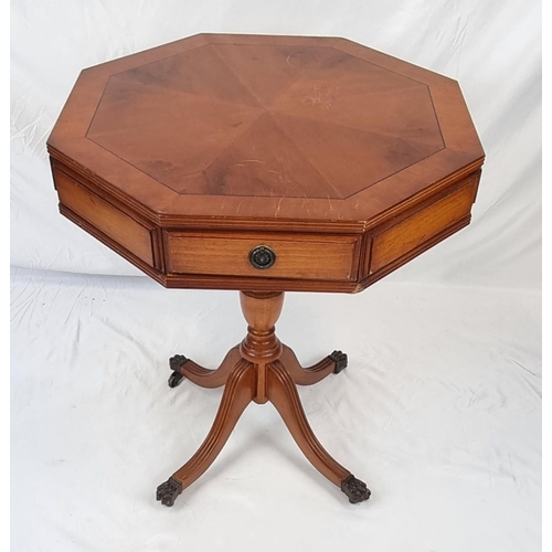 566 - An Eclectic Mix of Four Small Vintage Tables. Largest table - Octagon table - 51 x 51cm. Winner bidd... 