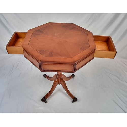 566 - An Eclectic Mix of Four Small Vintage Tables. Largest table - Octagon table - 51 x 51cm. Winner bidd... 